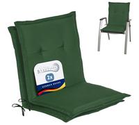 Beautissu Coussins de Jardin de Chaise Loft NL Vert foncé Set de 2-100x50x6cm - Coussin Exterieur Jardin épais & Confortable - Coussin Dossier Bas