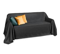 Couvre-lit 210x280 cm Jeté de canapé en daim anthracite