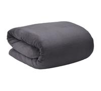 Beautissu Couverture polaire 150x200cm Anthracite Couvre-Lit Aurelia - Plaid jeté de canapé très doux - Plaid polaire anthracite