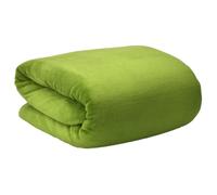 Beautissu Couverture polaire 150x200cm Vert Couvre-Lit Aurelia - Plaid jeté de canapé très doux - Plaid polaire vert