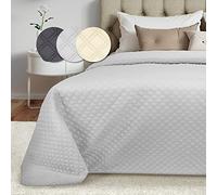 Beautissu Couvre lit 2 Personnes matelassé Respirant pour boxspring Grand