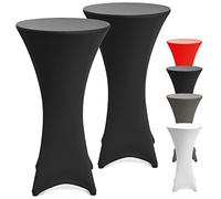 Beautissu Housse Table de Jardin Haute Lot de 2 Housse Mange Debout Renfort