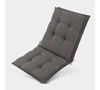 Beautissu Lot de 2 coussins pour fauteuil à dossier bas Sun-NL, 100 x 50 x 8 cm, taupe