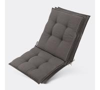 Beautissu Lot de 3 coussins pour chaise longue Sun-NL 100 x 50 x 8 cm Taupe