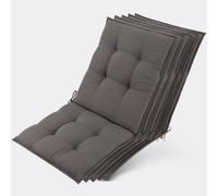 Beautissu Lot de 5 coussins pour chaise longue Sun-NL 105 x 50 x 8 cm Taupe