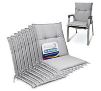 Beautissu Lot de 8 Coussin Fauteuil de Jardin Chaise à Dossier Bas Balcon