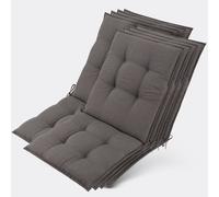 Beautissu Lot de 8 coussins pour chaise longue Sun-NL 105 x 50 x 8 cm Taupe
