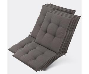 Beautissu Lot de 8 coussins pour chaise longue Sun-NL 105 x 50 x 8 cm Taupe