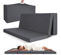 Matelas pliant Lit d'appoint Matelas pliant Campix, 100x200cm, Anthracite