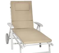 Beautissu Matelas pour chaise longue Loft RL, 200 x 60 x 5 cm, naturel