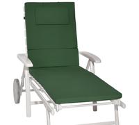 Beautissu Matelas pour chaise longue Loft RL, 200 x 60 x 5 cm, vert foncé