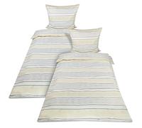 Beautissu Parure de lit Flanelle Coton Ensemble literie Hiver Chaude Sets | 135x200cm beige 2 100% housse de couette 135x200 taie d'oreiller 80x80cm linge d'hiver Viola