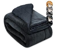 Beautissu Plaid canapé XXL Grande Taille Sherpa Polaire Aspect Fourrure