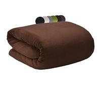Beautissu Aurelia Plaid Polaire 150x200cm - Couverture Douce, Douillette & Confortable en Microfibre pour Le Canapé et comme Couvre-Lit - Plaid Marron Foncé