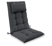 Beautissu Premium Coussin pour dossier haut Sun Sun-HL, 120 x 50 cm, anthracite