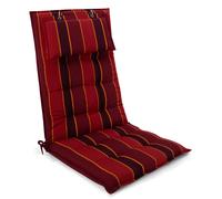 Beautissu Premium Coussin pour dossier haut Sun Sun-HL, 120 x 50 cm, rouge