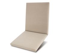 Beautissu Premium Housse pour dossier bas 100 % imperméable 100 x 50 cm, beige