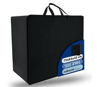 Beautissu Sac de Transport Pratique pour Matelas Pliable Robuste modèle | L 75x195cm noir protection idéale facile éclair housse couette oreiller rangement