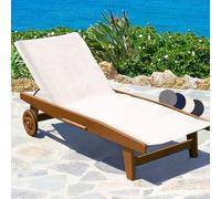 Serviette éponge XL pour bain de soleil Marbella, 70x200cm, Blanc