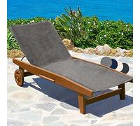Serviette éponge XL pour bain de soleil Marbella, 70x200cm, Gris