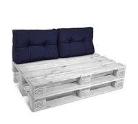 Beautissu Set de 2 Coussins Dossier Euro Palette ECO pour canapé Jardin