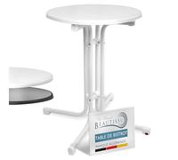 Beautissu Table bistrot extérieur Ronde Pliante Balcon Jardin à Manger