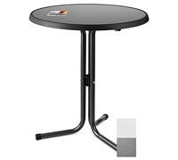 Beautissu Table de Bar Ronde bistrot pour Cuisine ou extérieur Jardin | Ø60cm hauteur 70cm anthracite terrasse balcon entretien facile résistant aux intempéries fabriqué Allemagne haute mange Emma