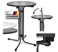 Beautissu Table Haute Pliante Outdoor Mange-Debout Ronde Jardin terasse
