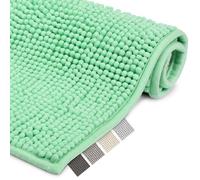 Beautissu Tapis de Bain antidérapant Chenille Absorbant Moelleux Sortie | 120x70cm vert clair salle de douche grand format BeauMare WR