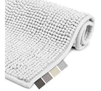 Beautissu Tapis de Bain antidérapant Chenille Salle de Bain Absorbant | 120x70cm blanc de douche sortie de moelleux lavable grand descente BeauMare WR