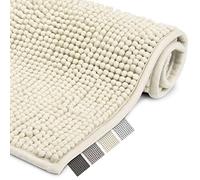 Beautissu Tapis de Bain antidérapant Chenille Salle de Bain Absorbant | 120x70cm crème de douche sortie de moelleux lavable descente Nature BeauMare WR