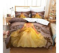 Beauty And The Beast Chambre D¿¿Coration Ensemble De Literie Imprim¿¿ D Ultra Doux Housse De Couette Fermeture ¿¿Clair Dissimul¿¿E Housse De Couette Taie