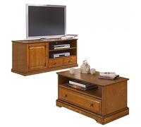 Beaux Meubles Pas Chers Meuble TV et Table Basse Plaqués Merisier