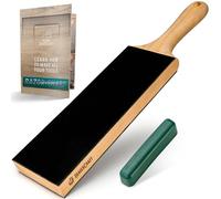 BeaverCraft Kit d'affûtage de couteaux en cuir pour aiguiser les couteaux avec composé d'affûtage LS1P1 Aiguiseur de couteaux en cuir Kit d'affûtage de palette et composé de polissage Bloc d'affûtage