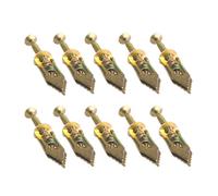 Beavorty 10 Pièces Chevilles D'expansion Métalliques pour Plaques de Plâtre Vis Auto-perceuses, Fixation Solide et Résistante pour Cloisons Sèches à Usage Domestique