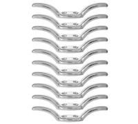 Beavorty 12 Crochets Métalliques Argentés Taquets Robustes pour Stores et Rideaux, Finition Résistante à l'abrasion pour Cordon de Fenêtre, Adaptés Bureau Fenêtres