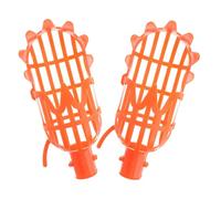 Beavorty 2 Pièces Outil Cueille-Fruits en PP Orange Panier Flexible Cueillette de Mangues et Pêches en Verger ou Champs de Baies