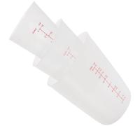 Beavorty 3 Pièces Gobelet Doseur Gradué pour Résine Époxy, Bricolage, | Silicone Blanc, Usage Facile et Pratique, pour Débutant ou Créateur Professionnel, Art DIY