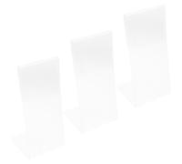 Beavorty 3 Pièces Présentoir Acrylique Transparent pour Flyers et Documents, Matériau Stable pour Usage Solide, Design Élégant pour Bureaux et Cérémonies