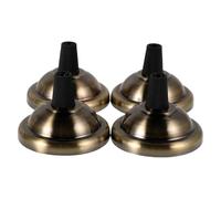 Beavorty 4 Pièces Plafonnier Vintage Rond en Acier et Plastique, Support de Lampe Suspendue Robuste et Élégant pour Maisons et Espaces Commerciaux, Plaque de Montage de Luminaire Or