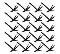 Beavorty 50 Pièces Accessoires Griffes de Corbeau en Plastique Noir pour Halloween, Pièces de Bricolage Réalistes, Design Unique, Réutilisables, pour Fête d'halloween