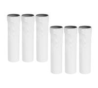Beavorty 6 Pièces Manchon Métallique Blanc de Lampe Suspendue E14, Accessoire DIY Résistant, Style Européen Luxueux pour Luminaires Décoratifs