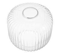 Beavorty Abat-jour en Verre Cylindrique à Double Ouverture Compatible E26/e27, Design Rayé Vintage Élégant, Facile à Entretenir, pour Cafés et Suspensions