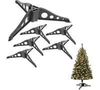 Beavorty Bases d'arbre De Noël en Plastique 6 Pièces Support Stable Et Léger pour Mini Sapin Fixateur Pratique pour Décoration De Noël Et Événements Festifs
