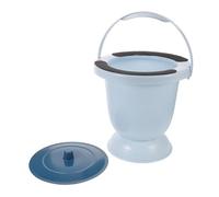 Beavorty Bouteille D'urinoir Portable avec Couvercle Étanche en Plastique Bleu et Design Discret pour Adultes et Femmes Enceintes, Soins à Domicile Voyages