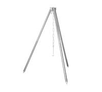 Beavorty Cadre de feu de camping réglable pour feu de camp et support pour ustensiles de cuisine, alliage d'aluminium, 1 set, pour long voyage de camping