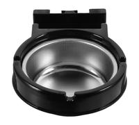 Beavorty Cendrier Mural Acier Inoxydable Noir Compact et Accessoire Fumeur pour Maison Supermarché Bureau et Salle de Bain Économie Espace et Design Élégant