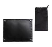 Beavorty Couverture Ignifugée Paquet de Rangement Noir Résistante à Chaleur et Ignifuge Tapis Isolant en Tissu de Fibre de Verre Enduit de Vinyle pour Barbecue et Cheminée