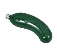 Beavorty Flasque Inox Portable Forme de Concombre Légère et Compacte Gourde Multifonction pour Whisky Eau pour Voyages et Activités Extérieures