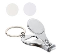 Beavorty Lot de 2 Porte-clés Multifonctions Coupe-ongles Portable en Métal, Format Compact pour Camping et Plein Air, Porte-clés Thermocollants à Transfert Thermique à Personnaliser,